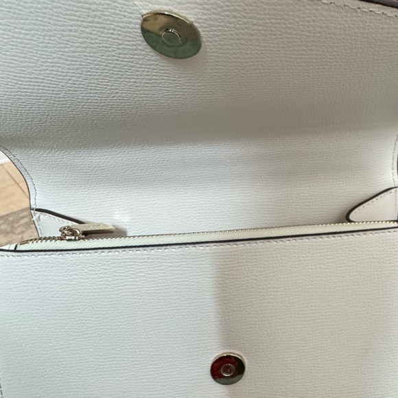 Pre Owned Kate Spade Darcy-top-handle-cross-body-light-ivory-bag- - Picture 6 of 9